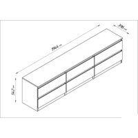 Тумба Mio Tesoro Кастор 6 ящиков 2.03.03.110.3 (дуб сонома) - Превью изображения №4 — Интернет-магазин Time-Shop