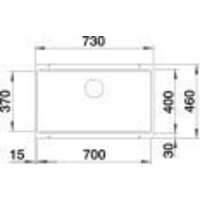 Кухонная мойка Blanco Etagon 700-U Coloured Components 527763 (вулканический серый) - Превью изображения №3 — Интернет-магазин Time-Shop
