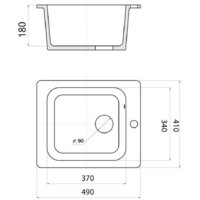 Кухонная мойка Wisent 420-25W (с сифоном GER013) - Превью изображения №6 — Интернет-магазин Time-Shop