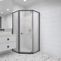 Душевой уголок RGW HO-088B 350608899-24 (черный/матовое стекло) - Превью изображения №4 — Интернет-магазин Time-Shop