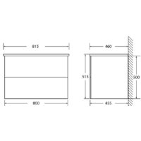  BelBagno Тумба под умывальник Etna-800-2C-SO-RN-P (rovere nature) - Превью изображения №4 — Интернет-магазин Time-Shop