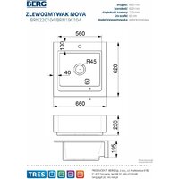 Кухонная мойка Berg Nova BRN22C104 - Превью изображения №7 — Интернет-магазин Time-Shop