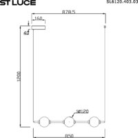 Подвесная люстра ST Luce SL6120.403.03 - Превью изображения №6 — Интернет-магазин Time-Shop