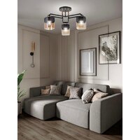 Люстра средней высоты Aitin Pro НПБ 02-3x60-101 M225B/3 (черный) - Превью изображения №3 — Интернет-магазин Time-Shop
