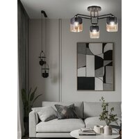 Люстра средней высоты Aitin Pro НПБ 02-3x60-101 M225B/3 (черный) - Превью изображения №4 — Интернет-магазин Time-Shop