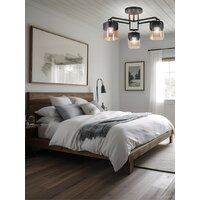 Люстра средней высоты Aitin Pro НПБ 02-3x60-101 M225B/3 (черный) - Превью изображения №2 — Интернет-магазин Time-Shop