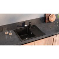 Кухонная мойка Ulgran U-607 (черный) - Превью изображения №2 — Интернет-магазин Time-Shop