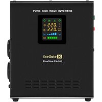 Источник бесперебойного питания ExeGate FineSine SX-500.LCD.AVR.2SH EX295995RUS - Превью изображения №2 — Интернет-магазин Time-Shop