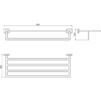 Полка для полотенца Aquatek Либра AQ4315MB - Превью изображения №2 — Интернет-магазин Time-Shop