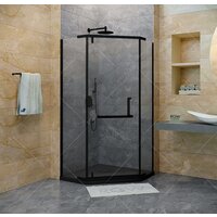 RGW HO-081B 90x90 (черный/прозрачный)