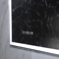  Пекам Зеркало Greta 100x60 greta-100x60spcl (с подогревом, подсветкой, сенсором на прикосновение и часами) - Превью изображения №11 — Интернет-магазин Time-Shop