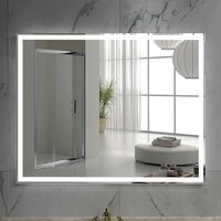  Пекам Зеркало Greta 100x60 greta-100x60spcl (с подогревом, подсветкой, сенсором на прикосновение и часами) - Превью изображения №6 — Интернет-магазин Time-Shop