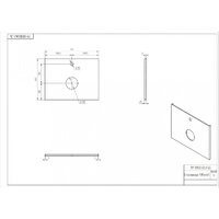  Cersanit Столешница Wood 64187 (орех матовый) - Превью изображения №6 — Интернет-магазин Time-Shop