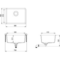 Кухонная мойка Aquasanita Arca SQA102W (alumetallic 202) - Превью изображения №2 — Интернет-магазин Time-Shop