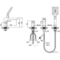 Комплект смесителей Esko Vela PB 355B - Превью изображения №9 — Интернет-магазин Time-Shop