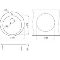 Кухонная мойка Granula GR-4801 (пирит) - Превью изображения №3 — Интернет-магазин Time-Shop
