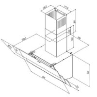 Кухонная вытяжка Weissgauff Yota 606 Touch Black Glass - Превью изображения №8 — Интернет-магазин Time-Shop