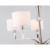 Подвесная люстра Ambrella light LH71121/5 SN/WH (никель/белый) - Превью изображения №6 — Интернет-магазин Time-Shop