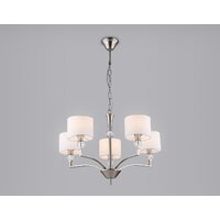 Подвесная люстра Ambrella light LH71121/5 SN/WH (никель/белый) - Превью изображения №4 — Интернет-магазин Time-Shop