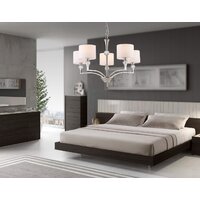 Подвесная люстра Ambrella light LH71121/5 SN/WH (никель/белый) - Превью изображения №7 — Интернет-магазин Time-Shop
