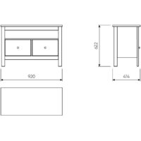 Тумба Mio Tesoro Сага 2.08.03.080.4 (серый) - Превью изображения №6 — Интернет-магазин Time-Shop