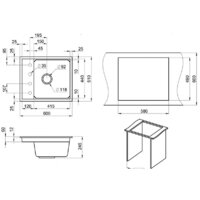 Кухонная мойка Granula KS-6004 (алюминиум) - Превью изображения №4 — Интернет-магазин Time-Shop