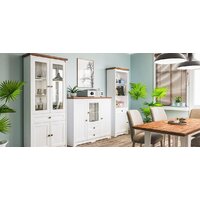 Кухонный стол Elva Вилла NEM07SO-1740/810/760 (04) (белый/дуб стирлинг) - Превью изображения №3 — Интернет-магазин Time-Shop