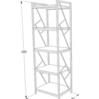 Стеллаж Signal Tablo R5 (дуб/темно-коричневый) - Превью изображения №6 — Интернет-магазин Time-Shop