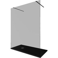 Душевая стенка Allen Brau Infinity 3.21040.BBA.T 323832 (черный браш ) - Превью изображения №3 — Интернет-магазин Time-Shop