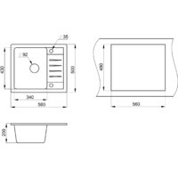 Кухонная мойка Granula ST-5803 (черный) - Превью изображения №3 — Интернет-магазин Time-Shop