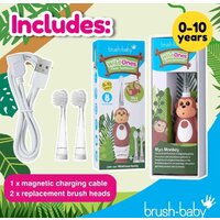 Электрическая зубная щетка Brush-Baby WildOnes Monkey - Превью изображения №4 — Интернет-магазин Time-Shop