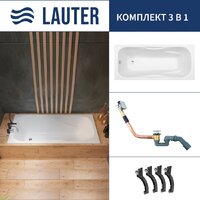 Lauter Regina 2101418 180x80 с сифоном 21Y11010 (хром)