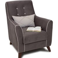 Интерьерное кресло Нижегородмебель Френсис ТК 261 (офелия/амиго велюр, коричневый) - Превью изображения №5 — Интернет-магазин Time-Shop