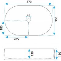 Умывальник Rea Alma U0600 - Превью изображения №7 — Интернет-магазин Time-Shop