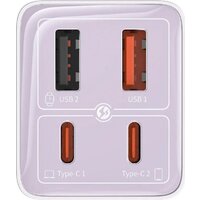Сетевое зарядное Baseus GaN6 Pro Fast Charger 2C+2U 65W P10162701533-00 (фиолетовый) - Превью изображения №2 — Интернет-магазин Time-Shop