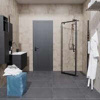 Душевой уголок Triton Дека-Блэк 90x90 (черный, без поддона) - Превью изображения №5 — Интернет-магазин Time-Shop