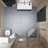 Душевой уголок Triton Дека-Блэк 90x90 (черный, без поддона) - Превью изображения №7 — Интернет-магазин Time-Shop