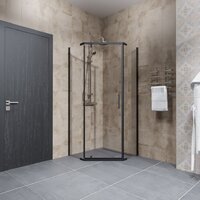 Душевой уголок Triton Дека-Блэк 90x90 (черный, без поддона) - Превью изображения №4 — Интернет-магазин Time-Shop