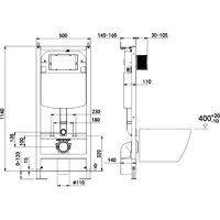 Инсталляция для унитаза Oliveeka M-6601A - Превью изображения №2 — Интернет-магазин Time-Shop