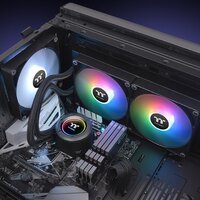 Система жидкостного охлаждения для процессора Thermaltake TH280 V2 ARGB CL-W375-PL14SW-A - Превью изображения №5 — Интернет-магазин Time-Shop