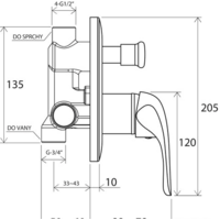 Смеситель без скрытого механизма Ravak Rosa-RS 061.00 [X070014] - Превью изображения №3 — Интернет-магазин Time-Shop