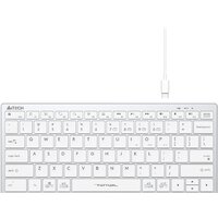 Клавиатура A4Tech Fstyler FBX51C (серебристый/белый) - Превью изображения №2 — Интернет-магазин Time-Shop