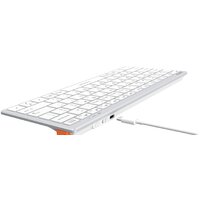 Клавиатура A4Tech Fstyler FBX51C (серебристый/белый) - Превью изображения №7 — Интернет-магазин Time-Shop