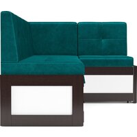 Угловой диван Мебель-АРС Нотис 191х82х116 см M11-27-2 (бархат сине-зеленый Star Velvet 43 Black Green) - Превью изображения №4 — Интернет-магазин Time-Shop