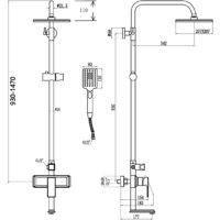 Душевая система  Savol S-600108T - Превью изображения №2 — Интернет-магазин Time-Shop