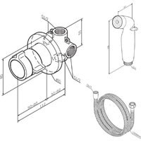 Гигиенический душ AM.PM X-Joy F0H85A400 - Превью изображения №5 — Интернет-магазин Time-Shop