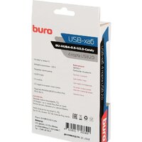 USB-хаб Buro BU-HUB4-0.5-U2.0-Candy - Превью изображения №7 — Интернет-магазин Time-Shop